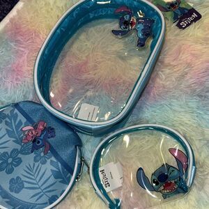 Stitch Cosmetic  bag trio